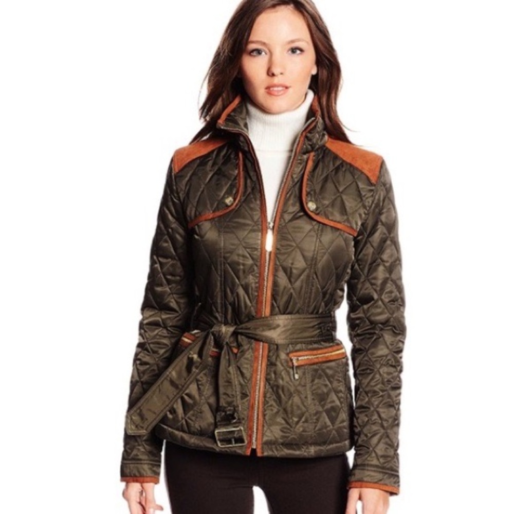 Vince Camuto Green Quilted Jacket